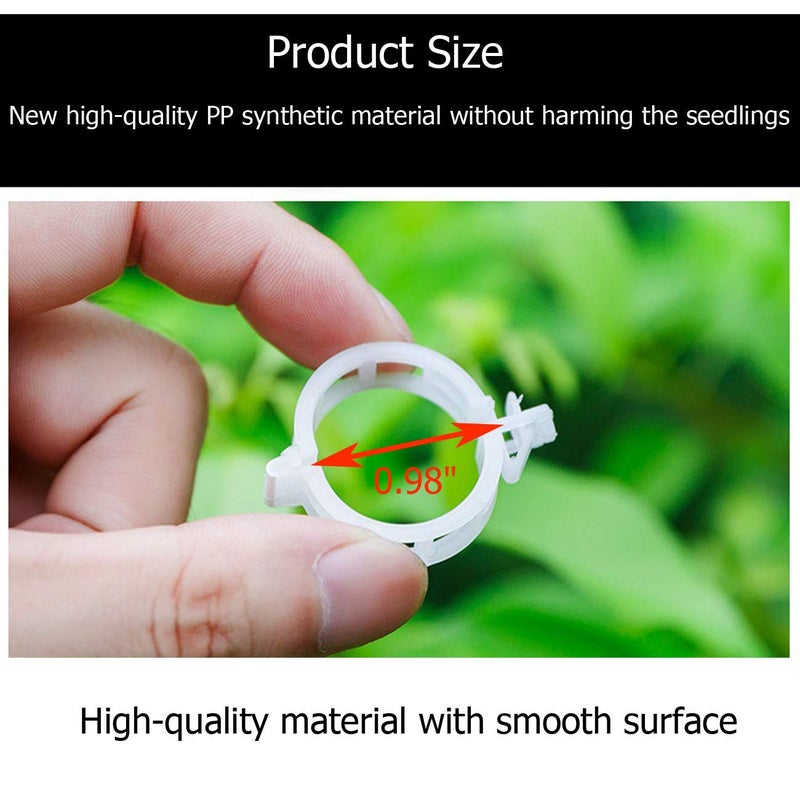 Acronde 200PCS Plant Support Clips, Tomato Crop Vine Fixing Clips for Fixation of Tomato, Sweet Pepper, Eggplant, and Fruit Vegetables - Image 2